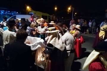 Peregrinación desde San Juan hacia Jinámar. ofrenda, reparto del potaje y festival folclórico (Foto TA y TF)